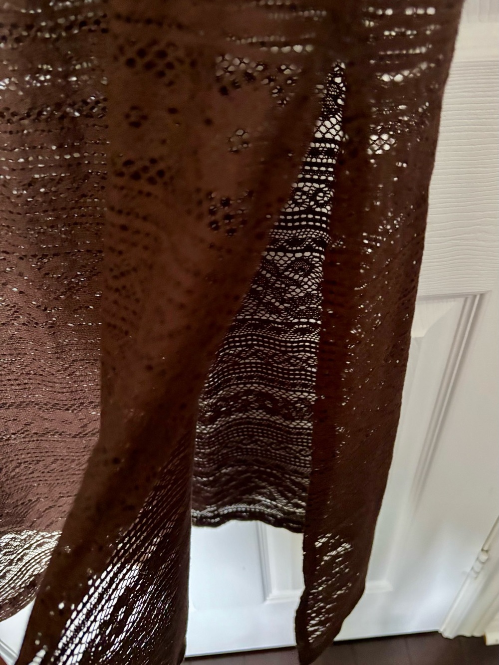 Brown Lace Maxi Skirt - Picture 2 of 11